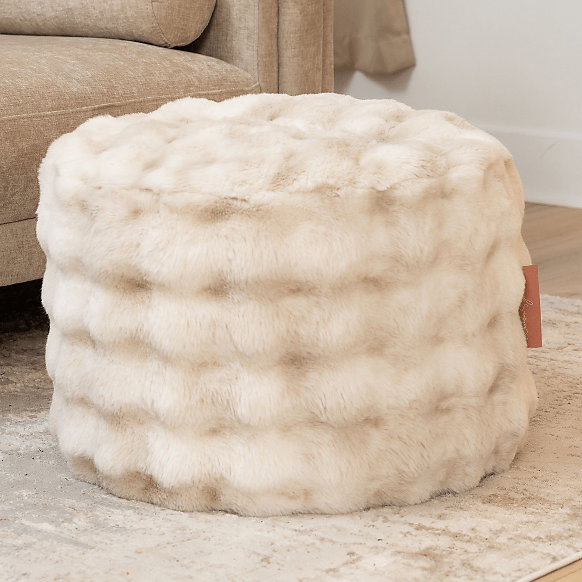 Raone Phantom Cream Ottoman - Image 2