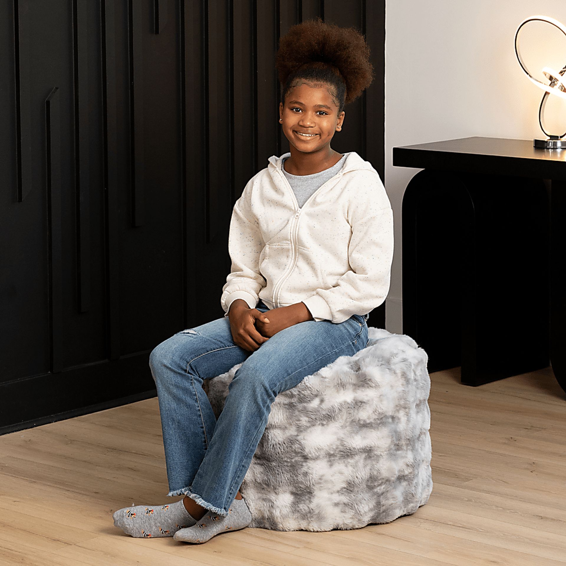 Raone Phantom Gray Ottoman - Image 5