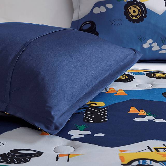 Raoul Blue Twin Comforter Set - Thumbnail - Image 7