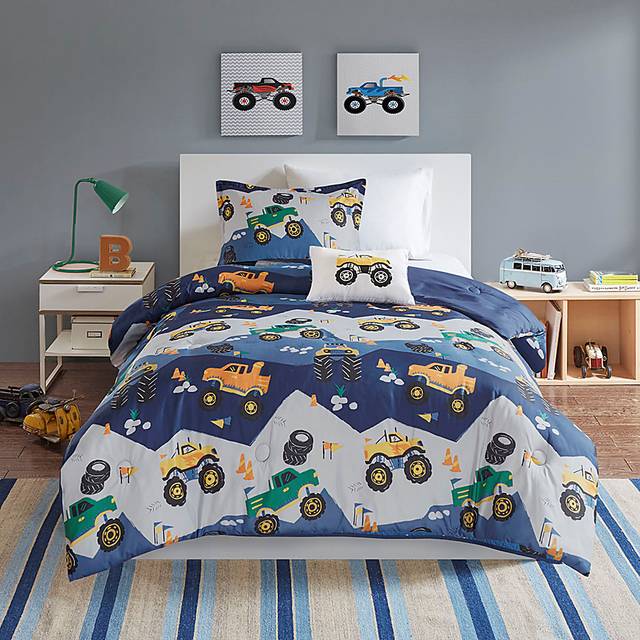 Raoul Blue Twin Comforter Set - Thumbnail - Image 9