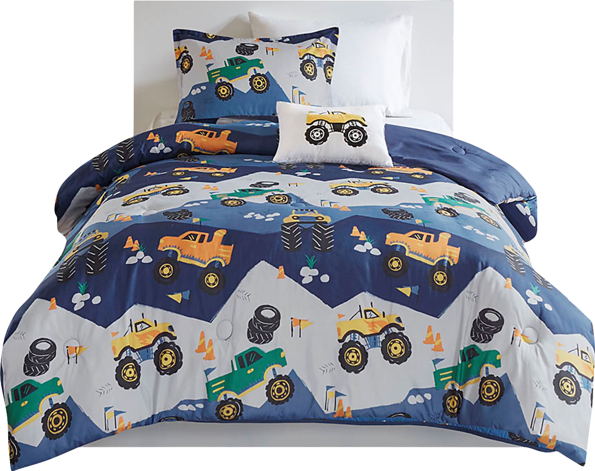 Raoul Blue Twin Comforter Set - Image 1