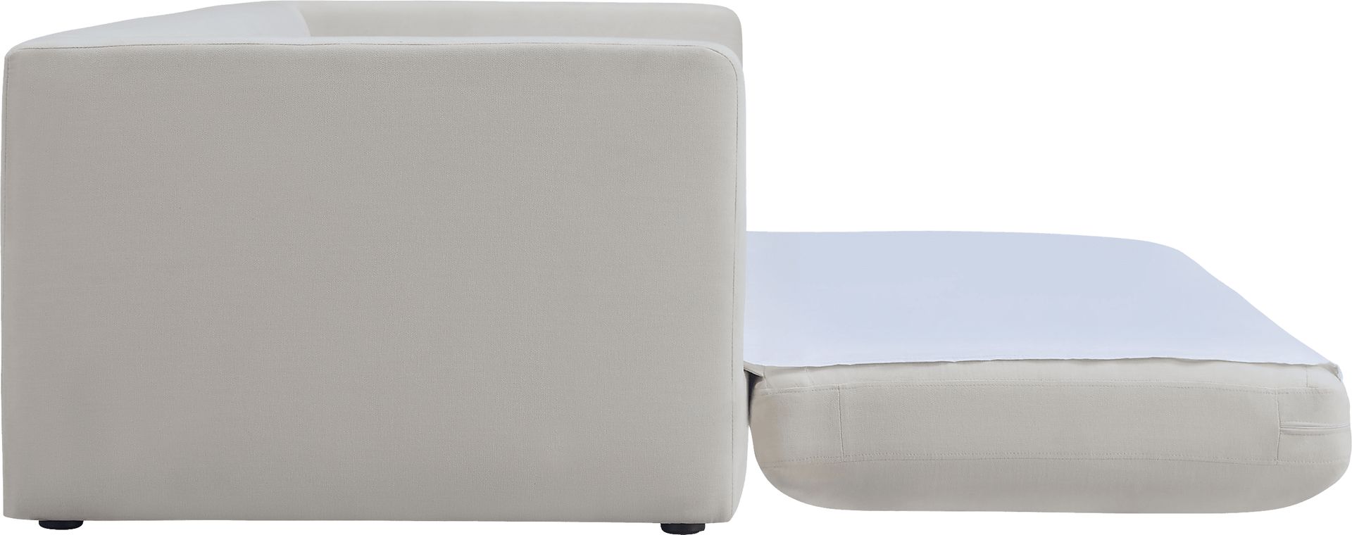 Rapalla Cream Linen Sleeper Sofa - Image 6