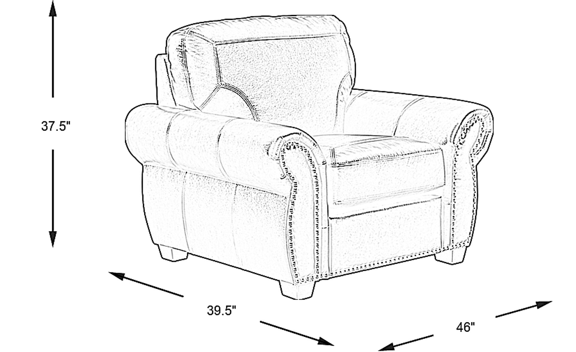 Dimension Image. Please refer to the Dimension Tab on this page for dimension details.