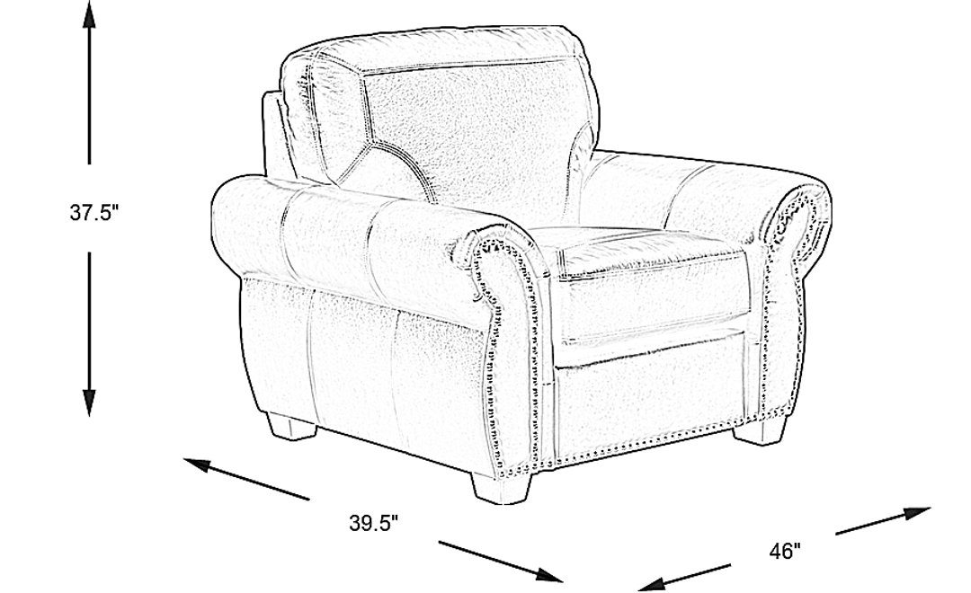 Rapallo Mahogany Leather Chair