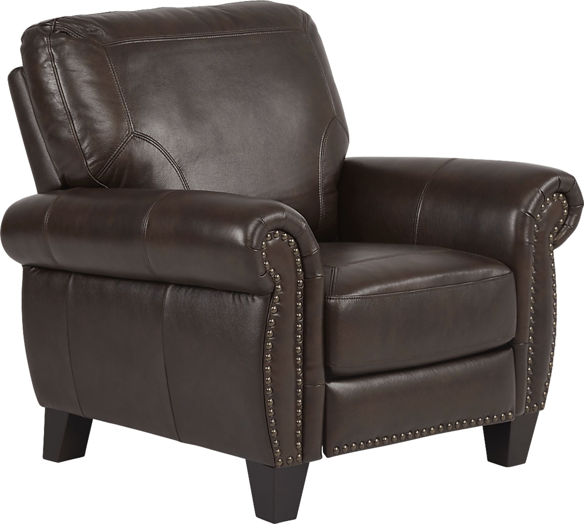Rapallo Mahogany Leather Recliner - Image 1