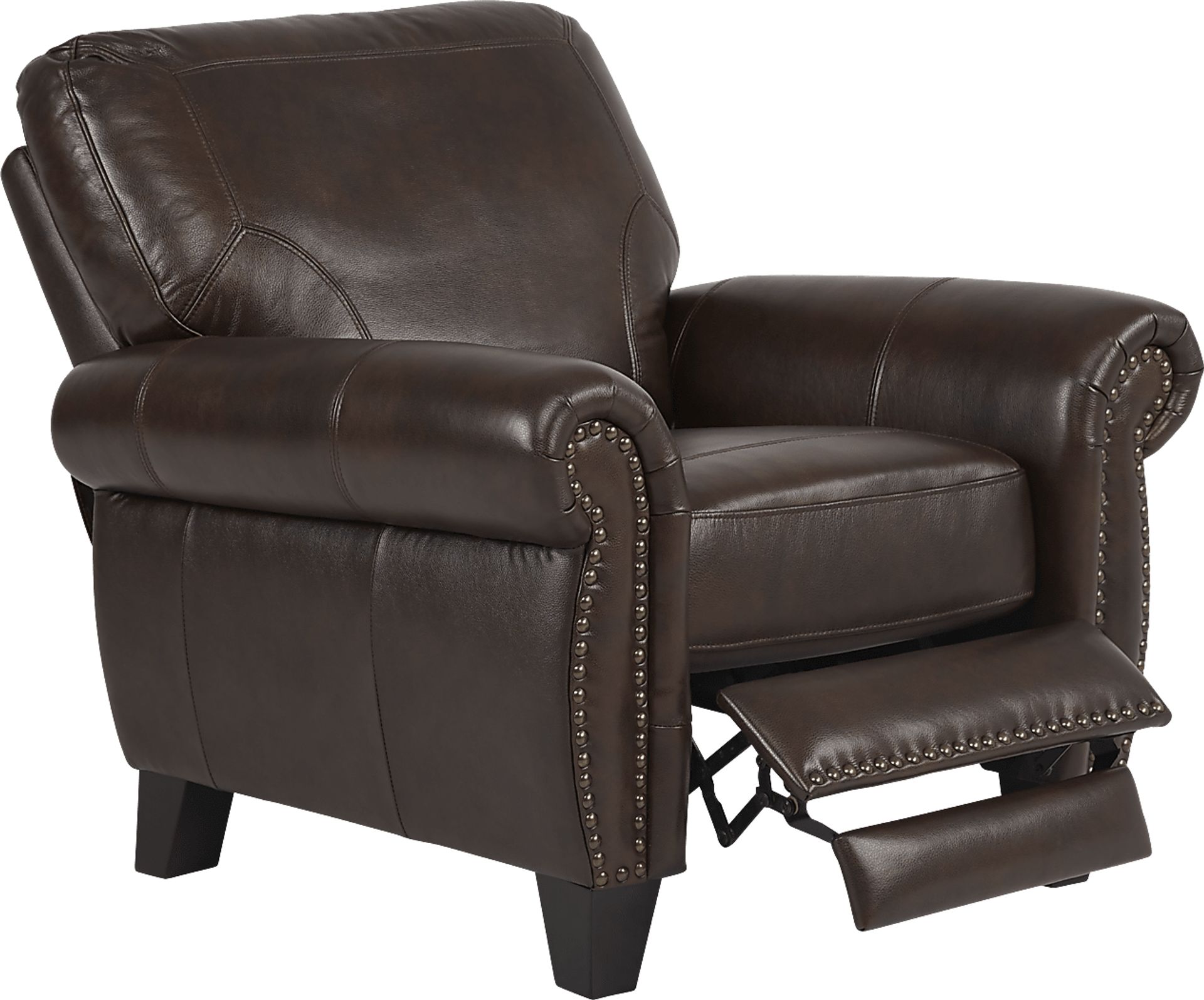 Rapallo Mahogany Leather Recliner - Image 2