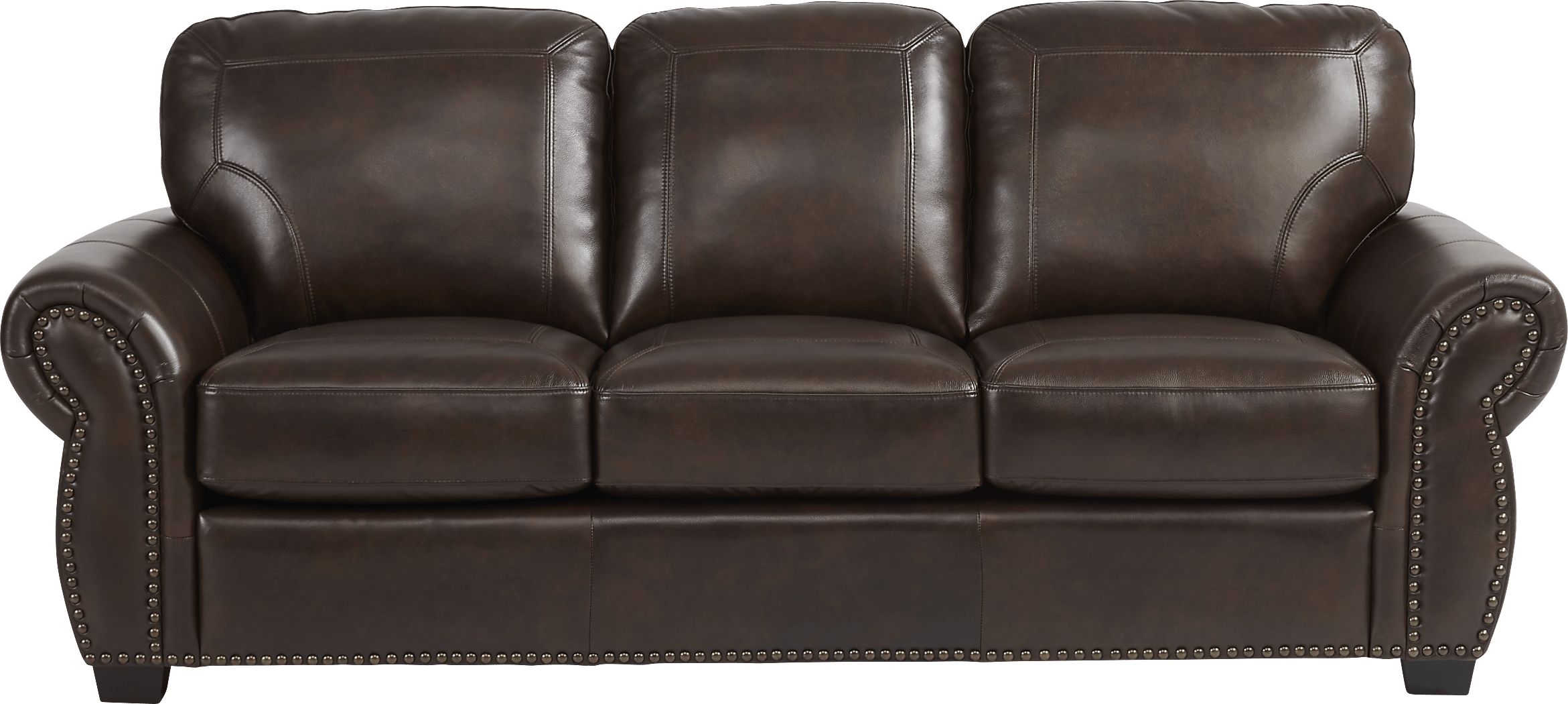 rapallo mahogany leather sofa
