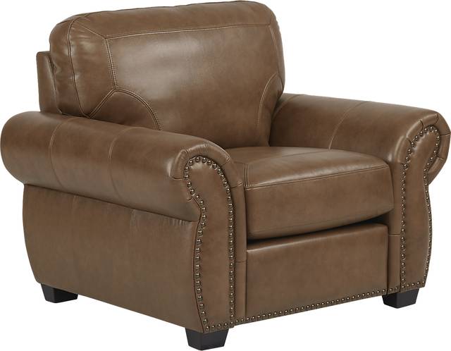 Rapallo Saddle Leather 6 Pc Living Room - Thumbnail - Image 5