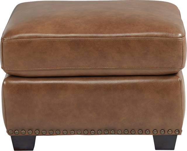 Rapallo Saddle Leather Ottoman - Thumbnail - Image 2