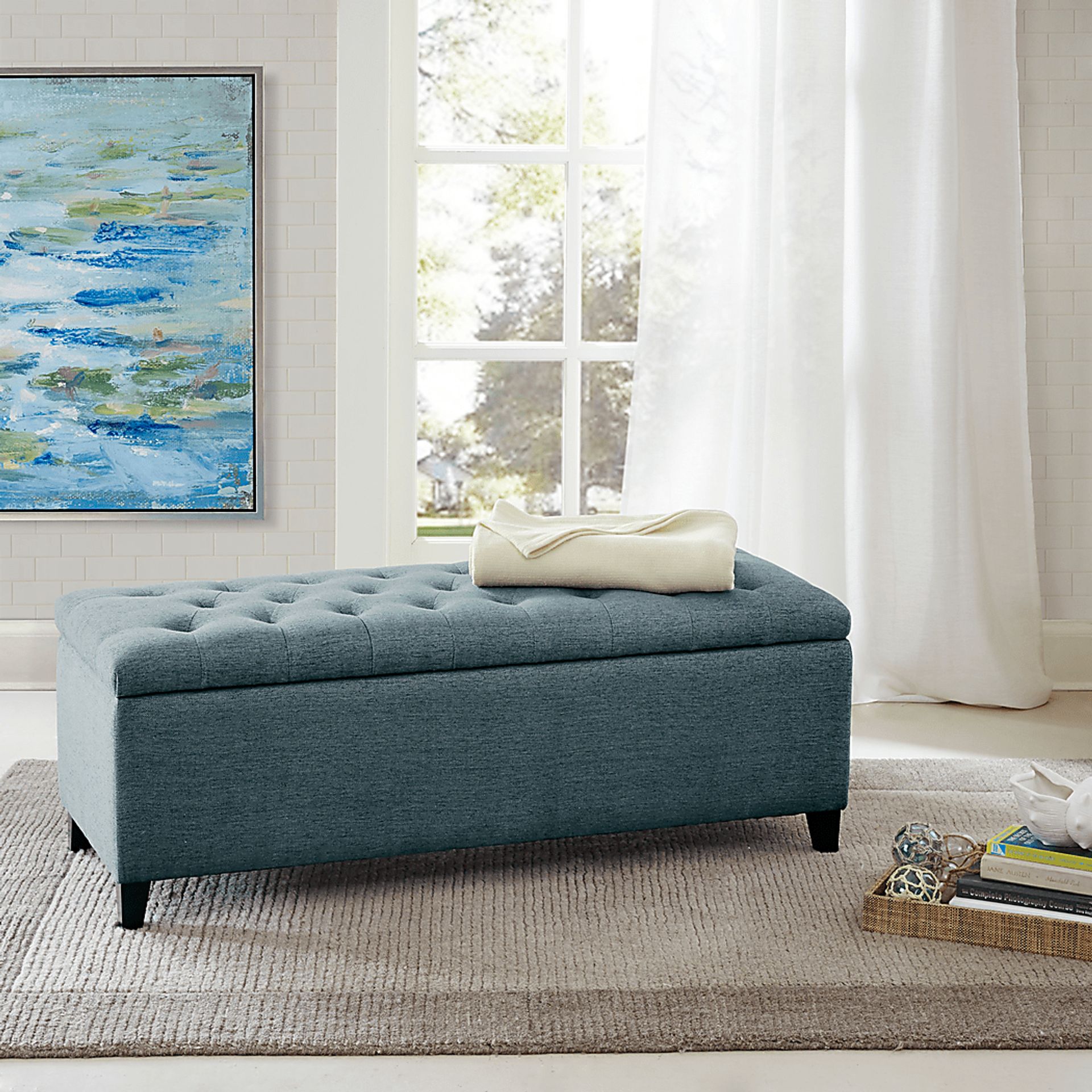 Rapdye Blue Accent Bench - Image 6