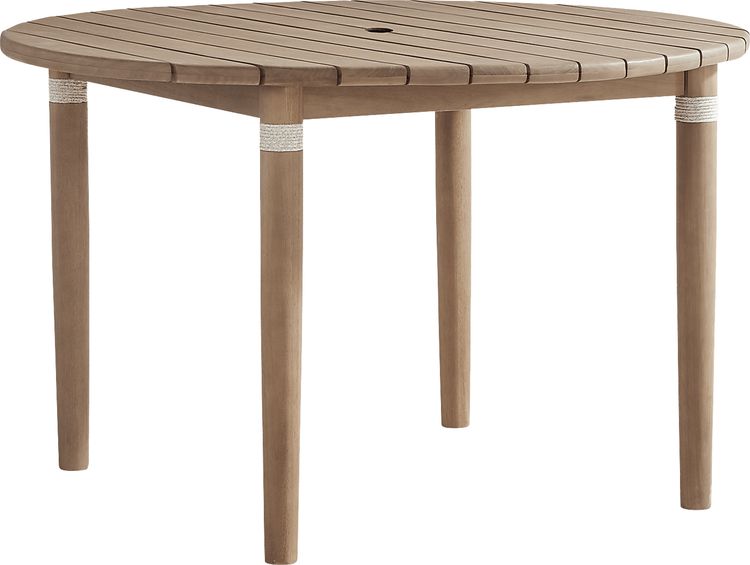 round outdoor dining table