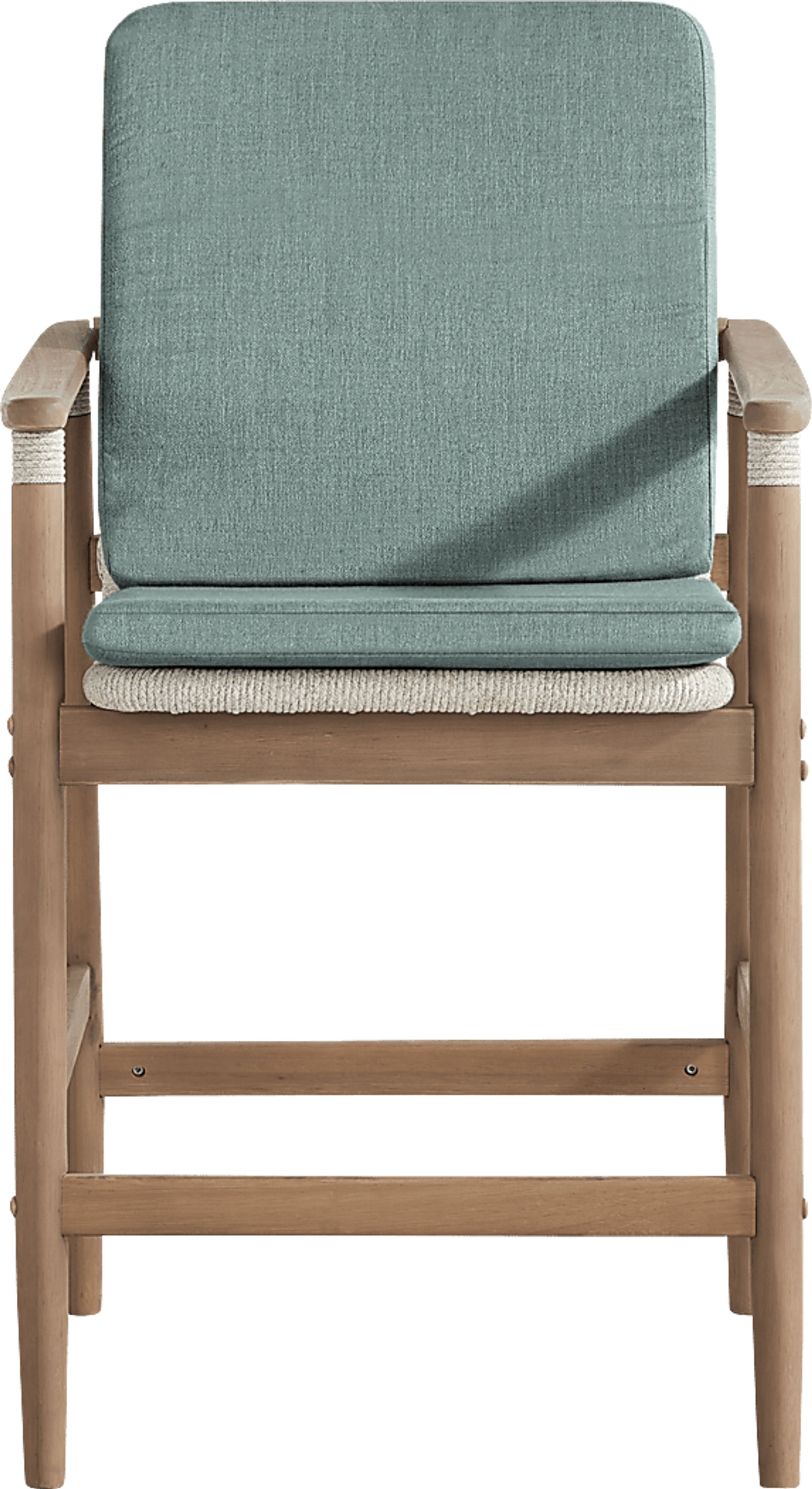 Raphina Gray Outdoor Barstool with Jungle Cushions - Image 2
