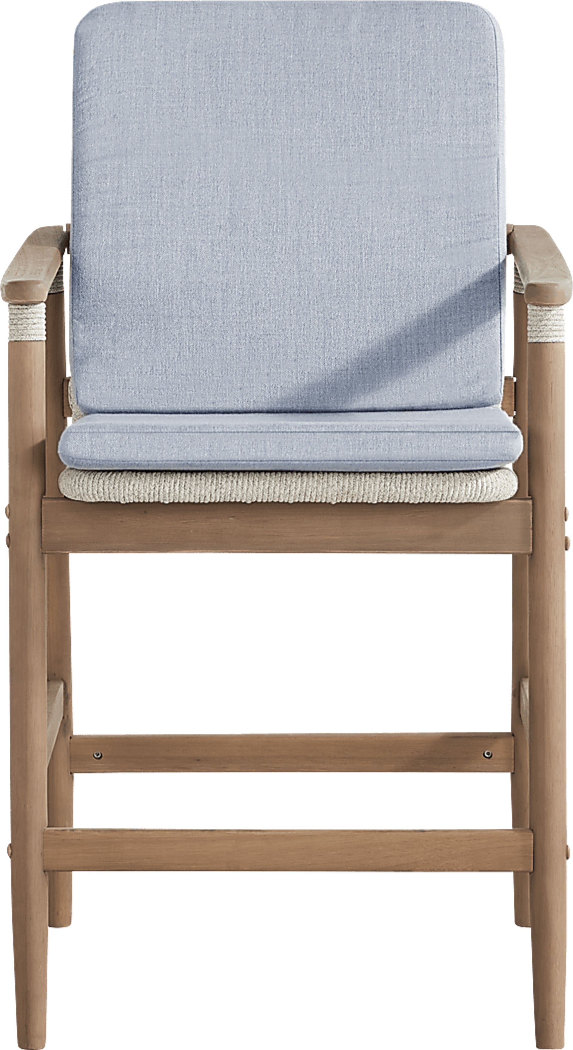 Raphina Gray Outdoor Barstool with Rain Cushions - Image 3