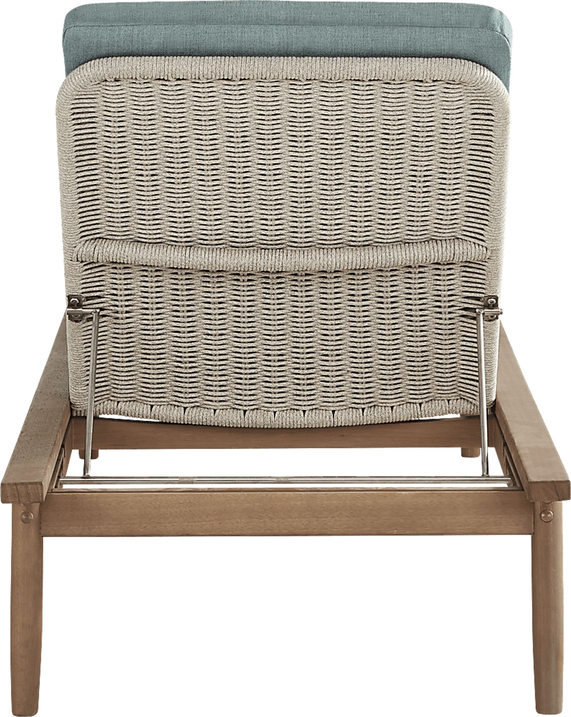 Raphina Gray Outdoor Chaise with Jungle Cushions - Image 2