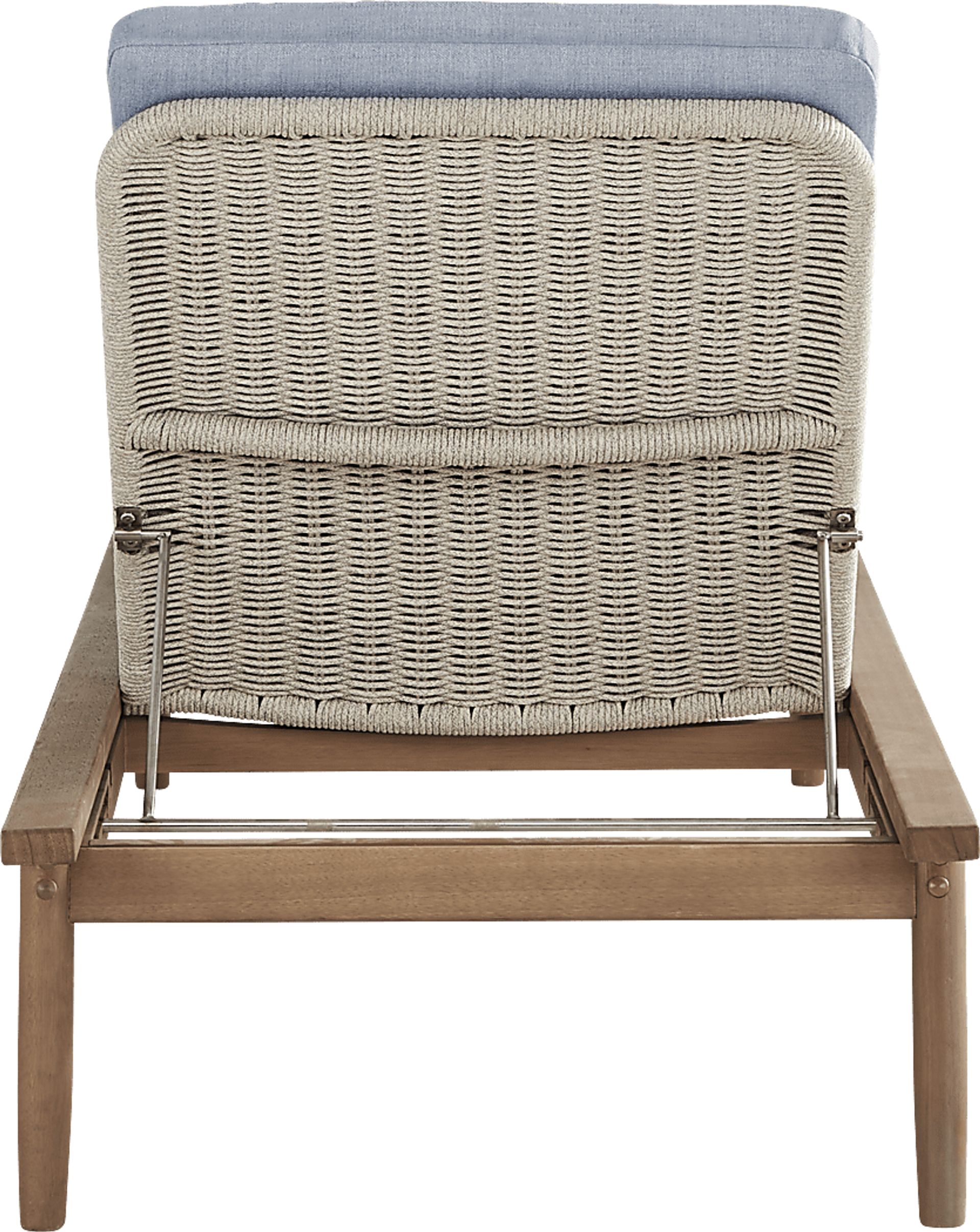 Raphina Gray Outdoor Chaise with Rain Cushions - Image 2