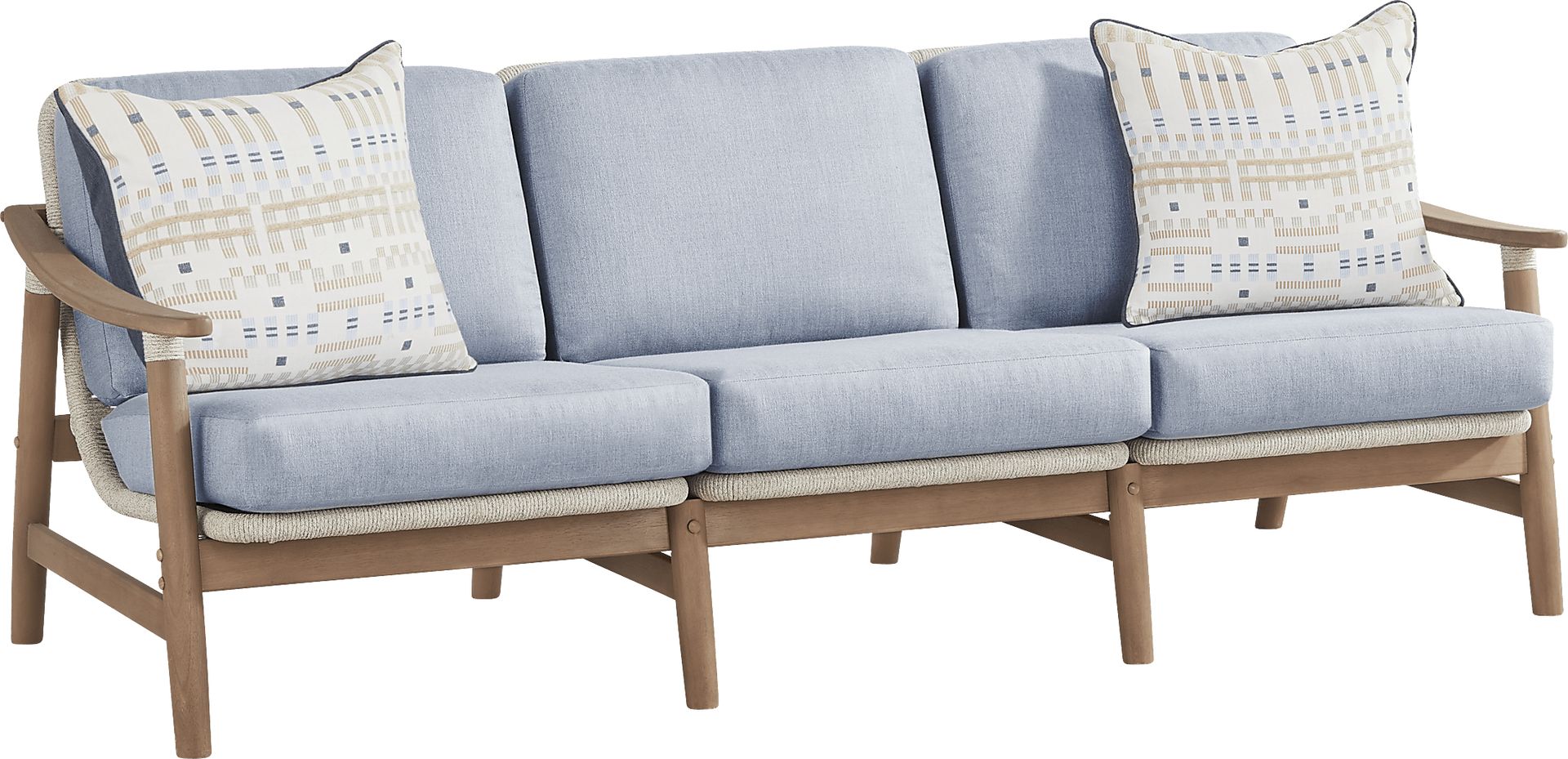 Raphina Gray Outdoor Sofa with Rain Cushions - Image 3