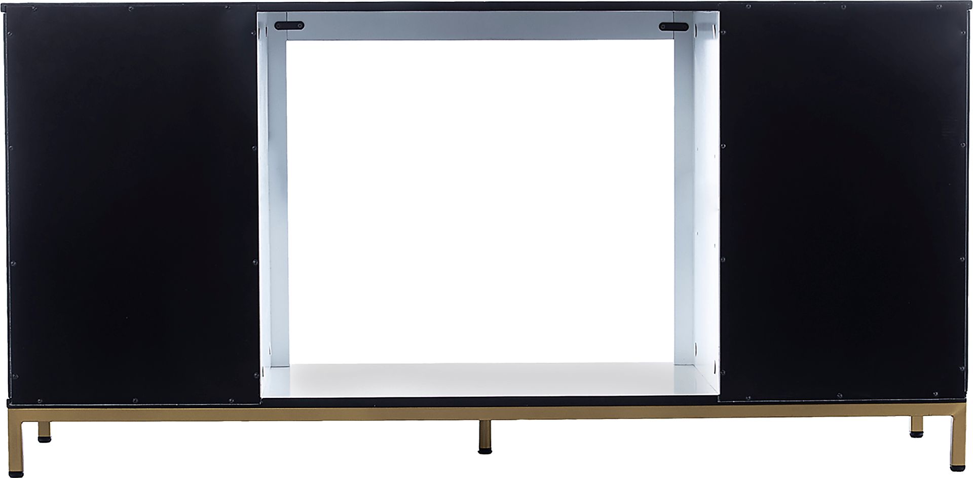 Rascher III White 54 in. Console, With Smart Electric Fireplace - Image 5