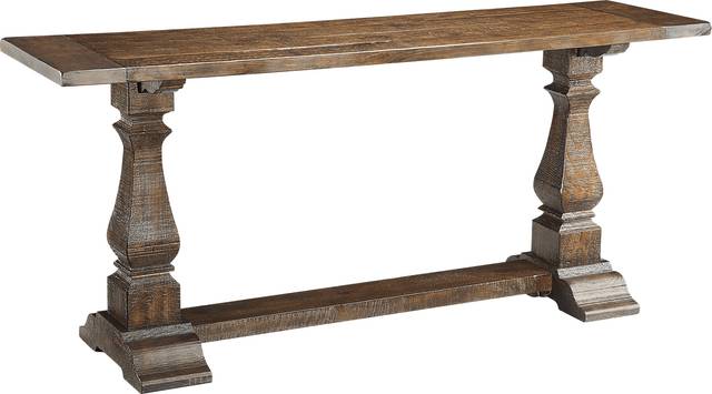 Raston Brown Sofa Table - Thumbnail - Image 1