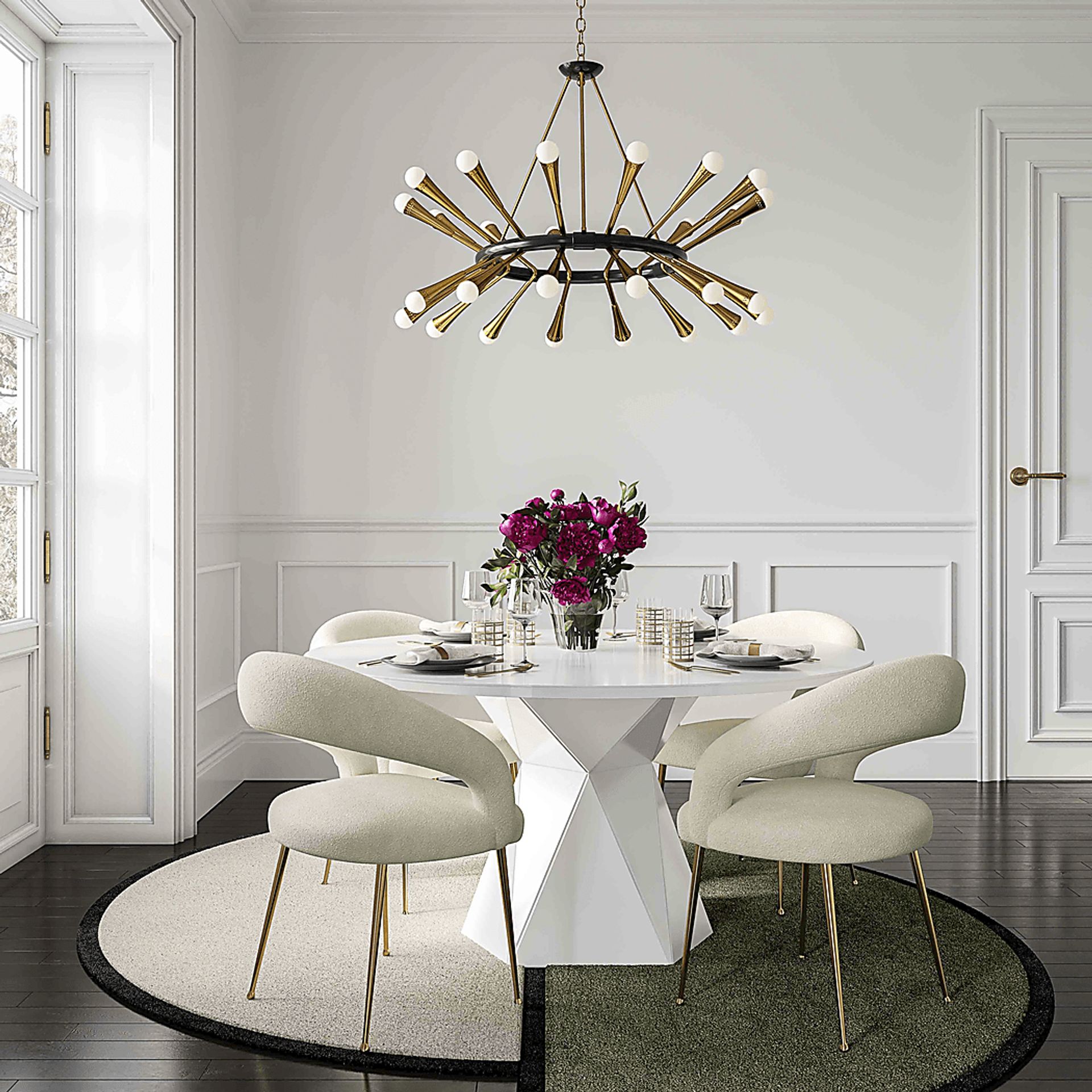 Rathton White Dining Table - Image 2