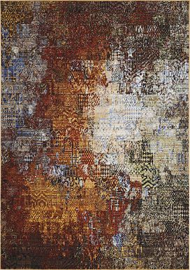 Ratin Red 4' x 6' Rug