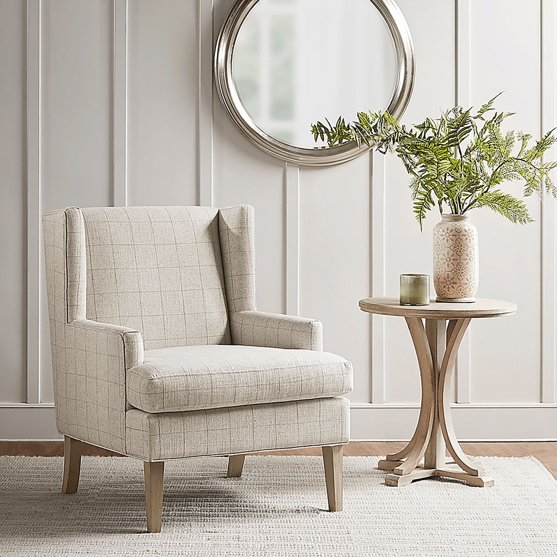 Raum Beige Accent Chair - Image 2