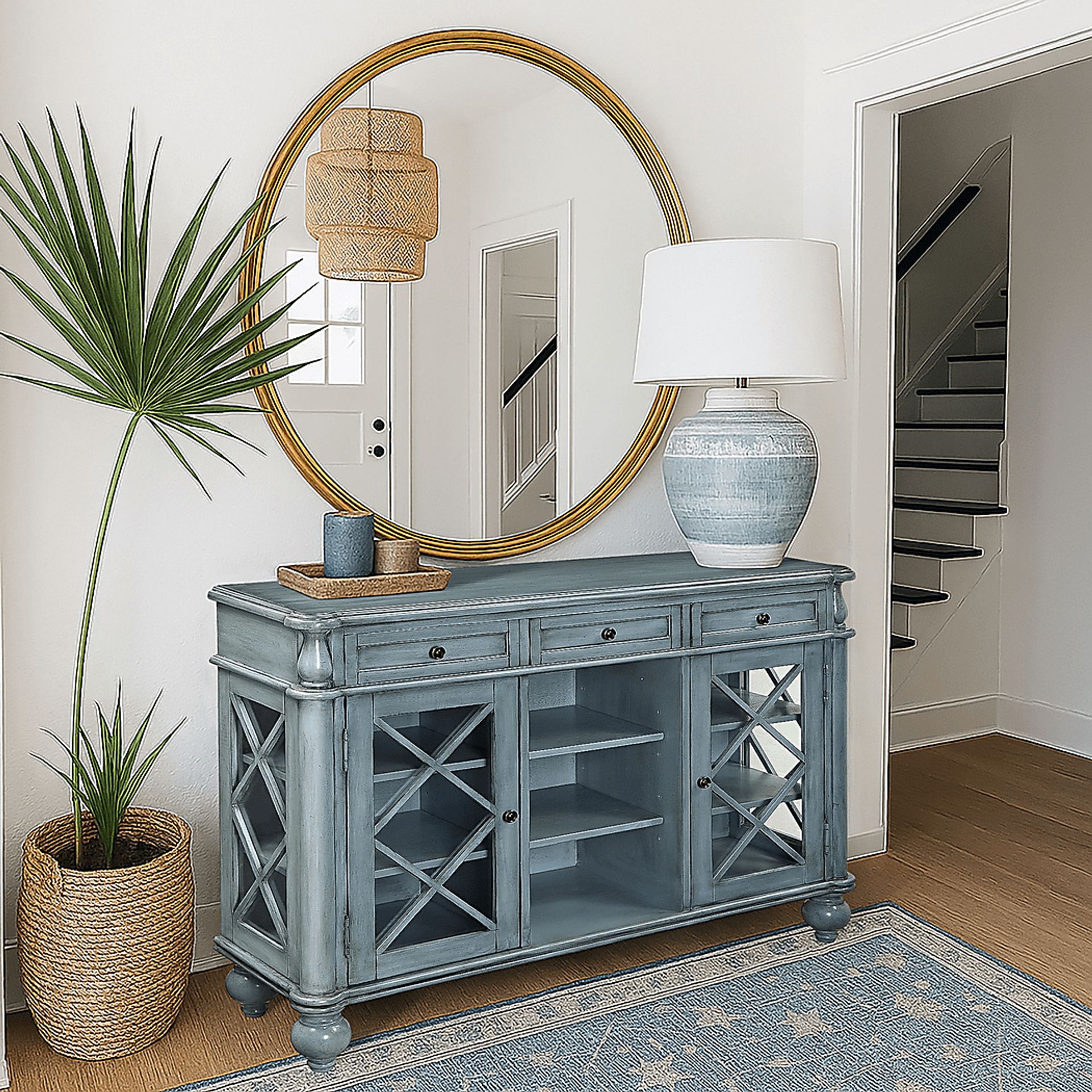 Ravai Gray Accent Cabinet - Image 2
