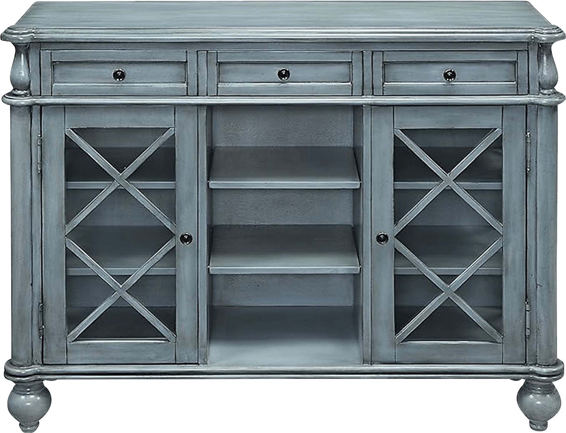 Ravai Gray Accent Cabinet - Image 1