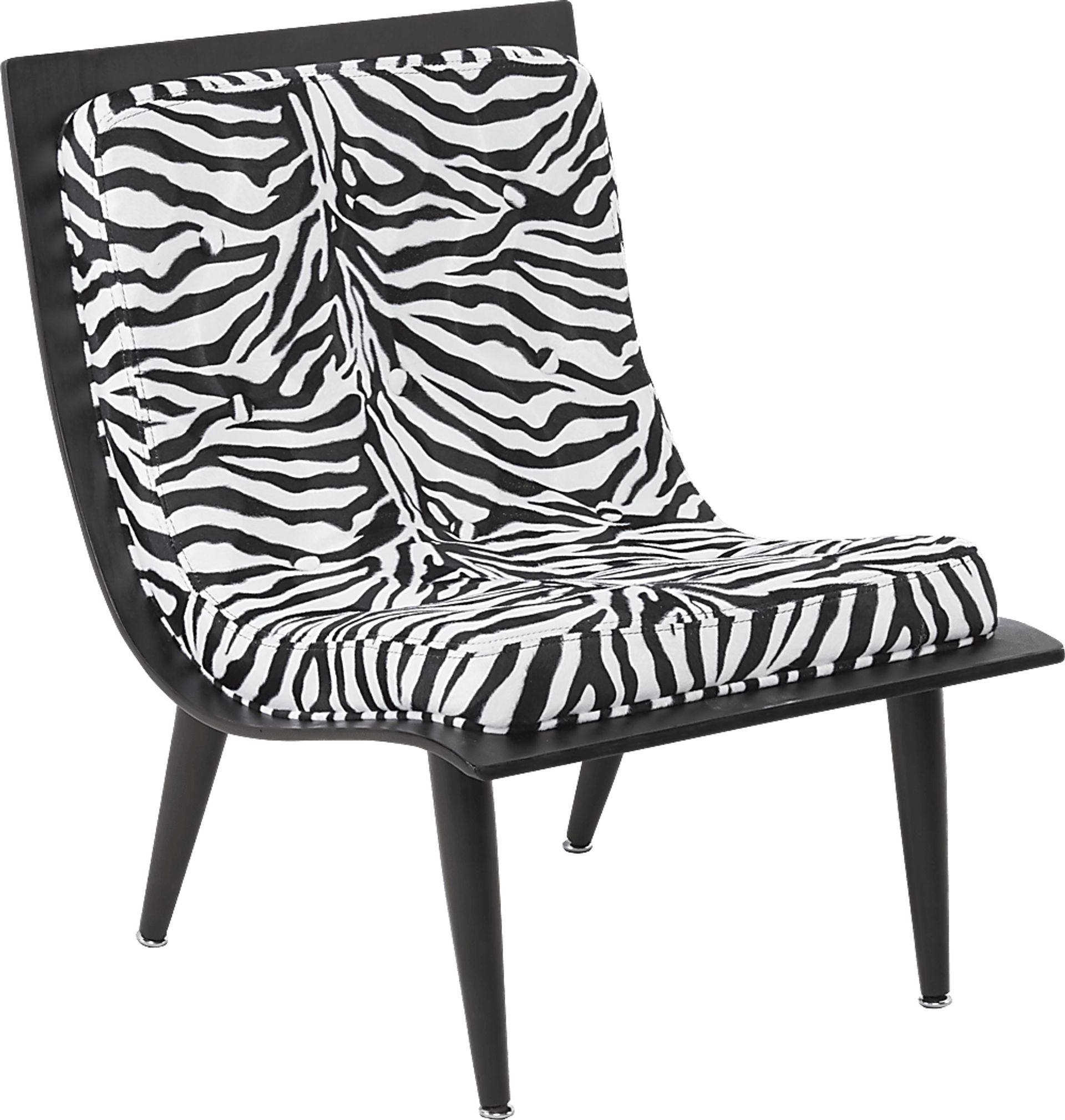 Rave Black Zebra Chair - Image 1