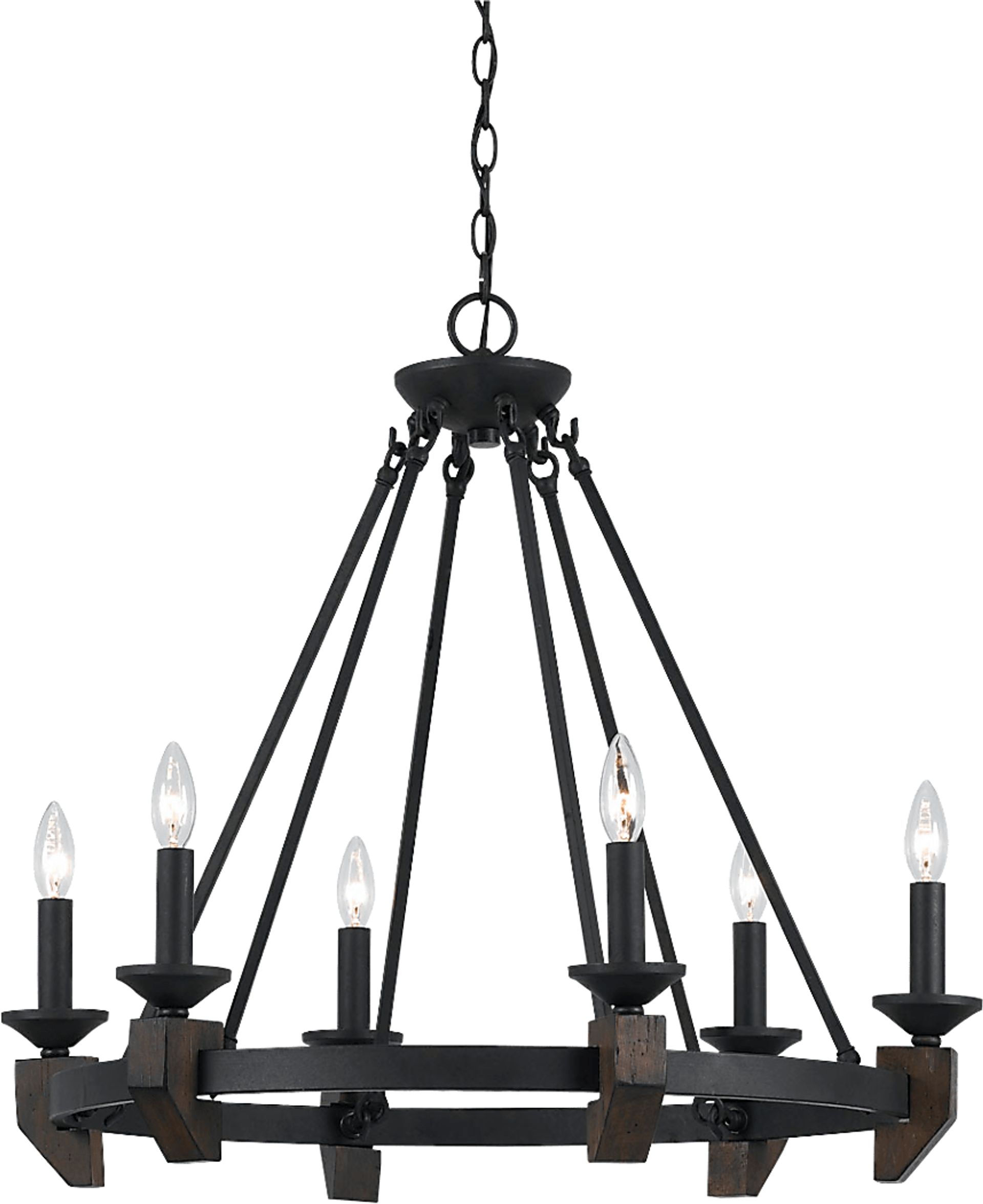 Raven Peak Bronze Chandelier - Image 1
