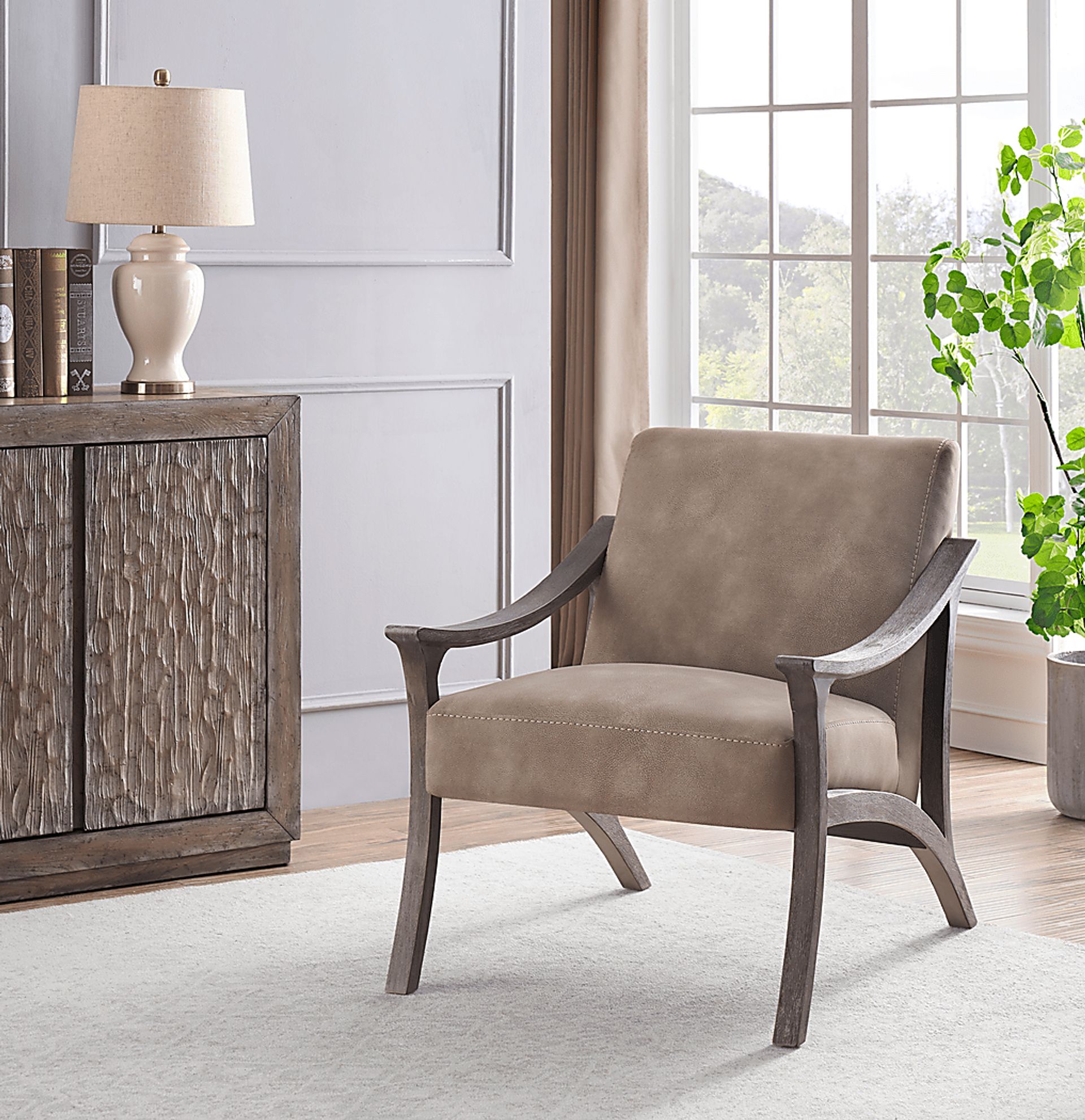 Ravenal Tan Accent Chair - Image 2