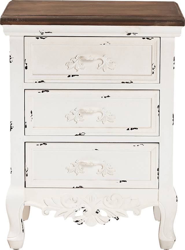 Raveneaux White Nightstand - Thumbnail - Image 3