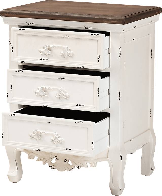 Raveneaux White Nightstand - Thumbnail - Image 5