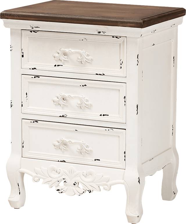 Raveneaux White Nightstand - Thumbnail - Image 1