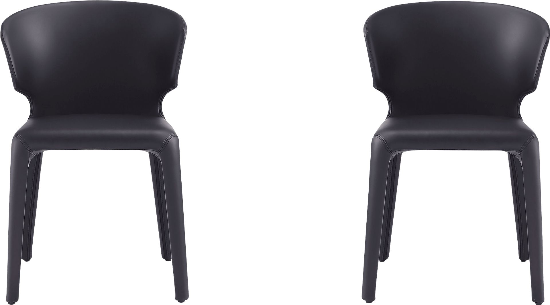 Ravennite I Black Side Chair, Set of 2 - Image 1