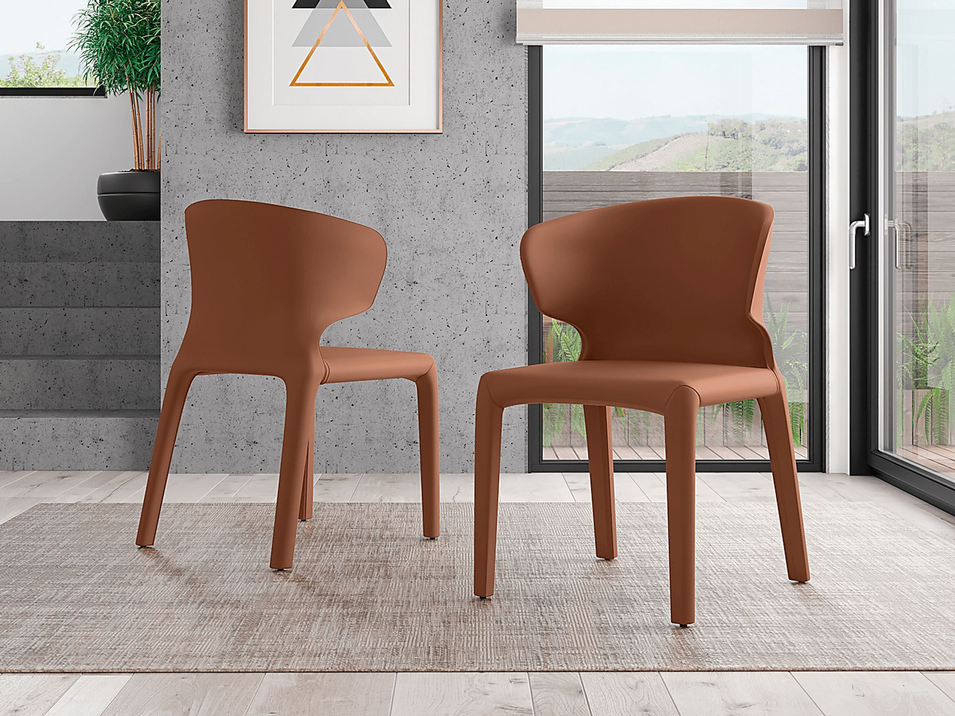 Ravennite I Brown Side Chair, Set of 2 - Image 2