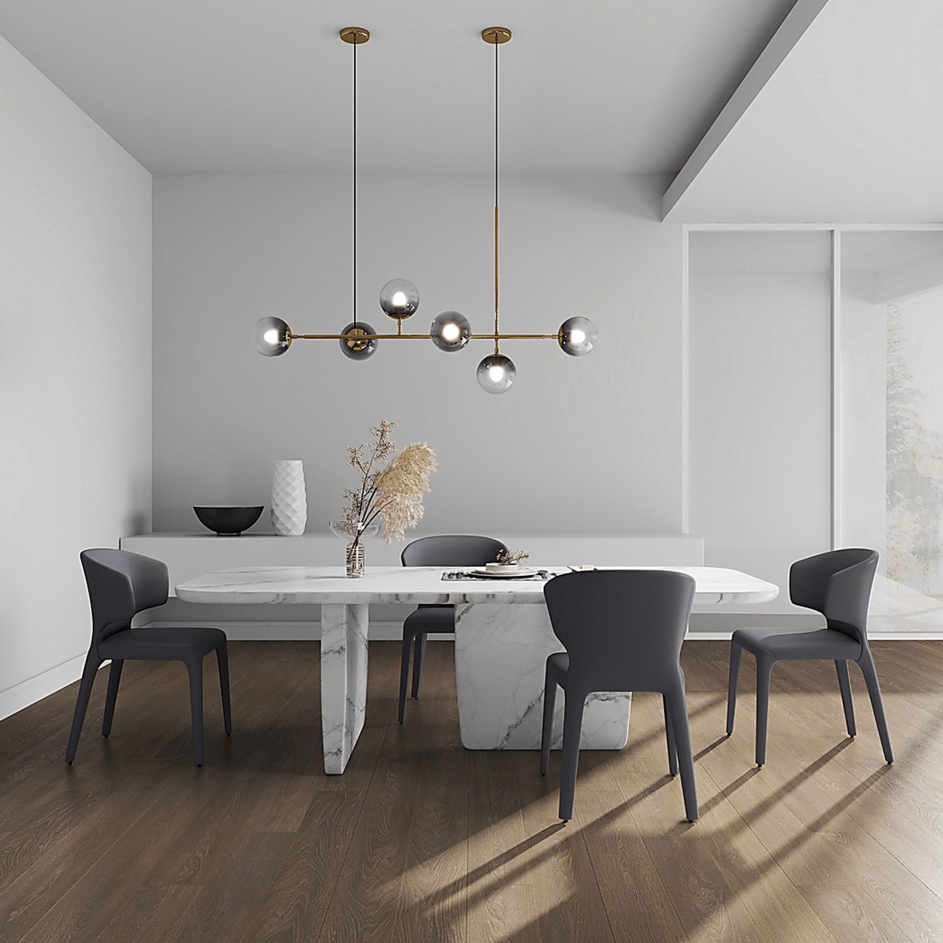 Ravennite I Gray Side Chair, Set of 2 - Image 2