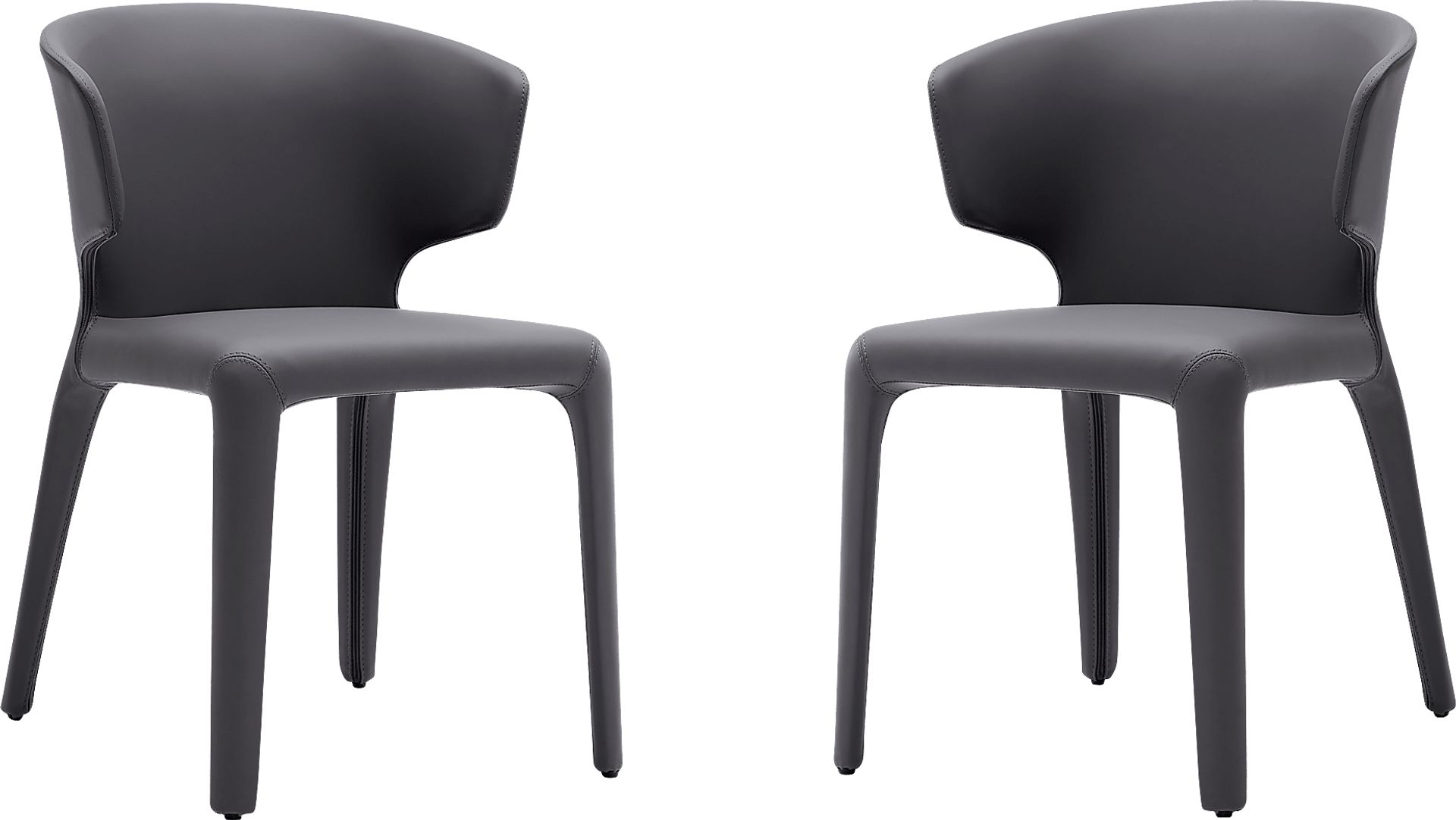 Ravennite I Gray Side Chair, Set of 2 - Image 1