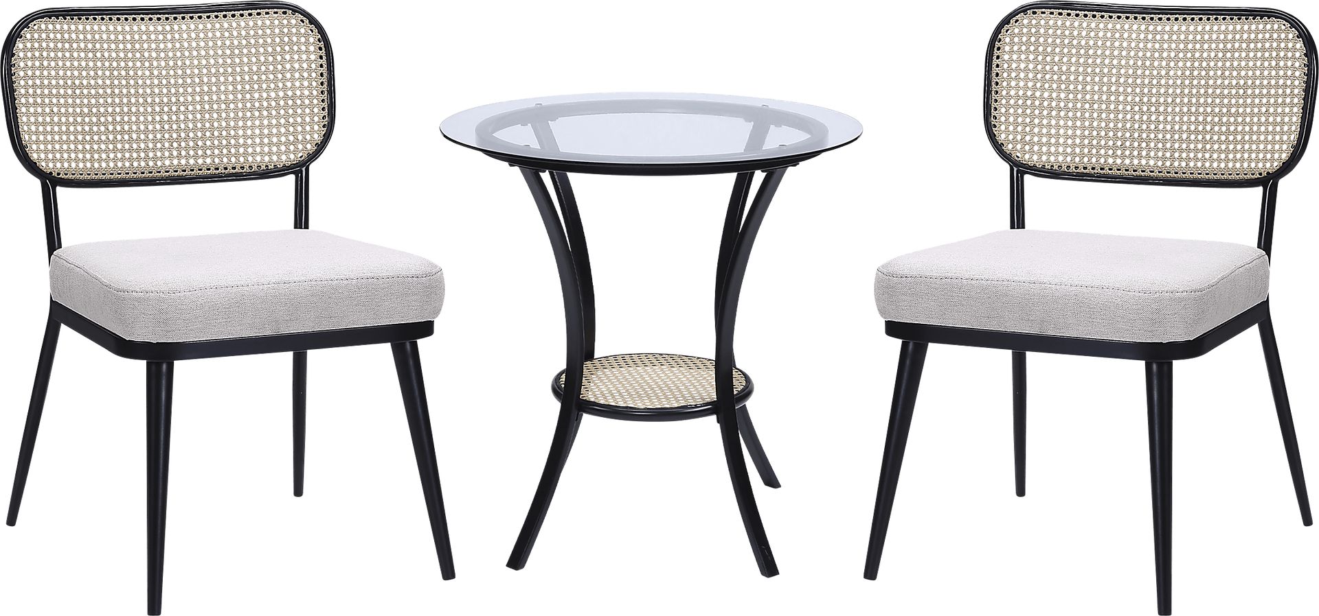 Ravensaide Black 3 Pc Dining Set - Image 1