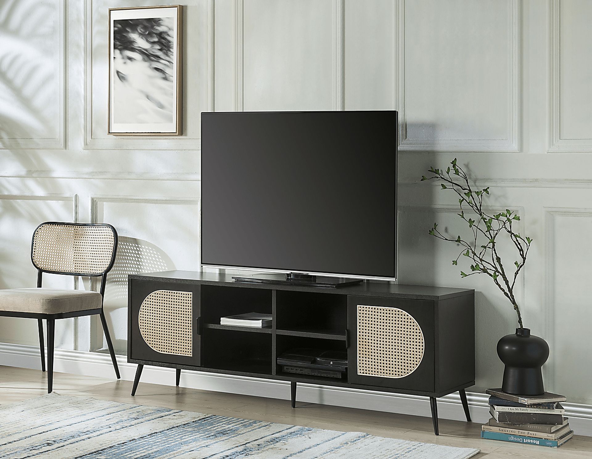 Ravensaide Black 60 in. Console - Image 2