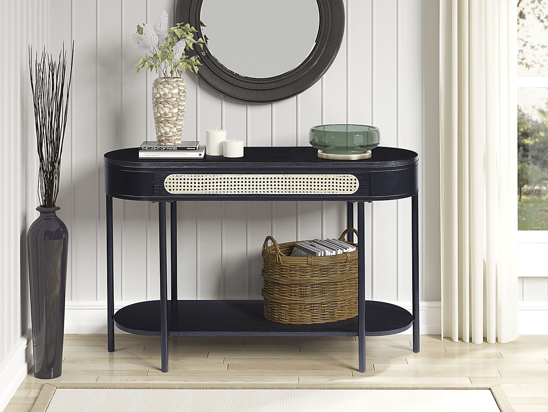 Ravensaide Black Sofa Table - Image 2