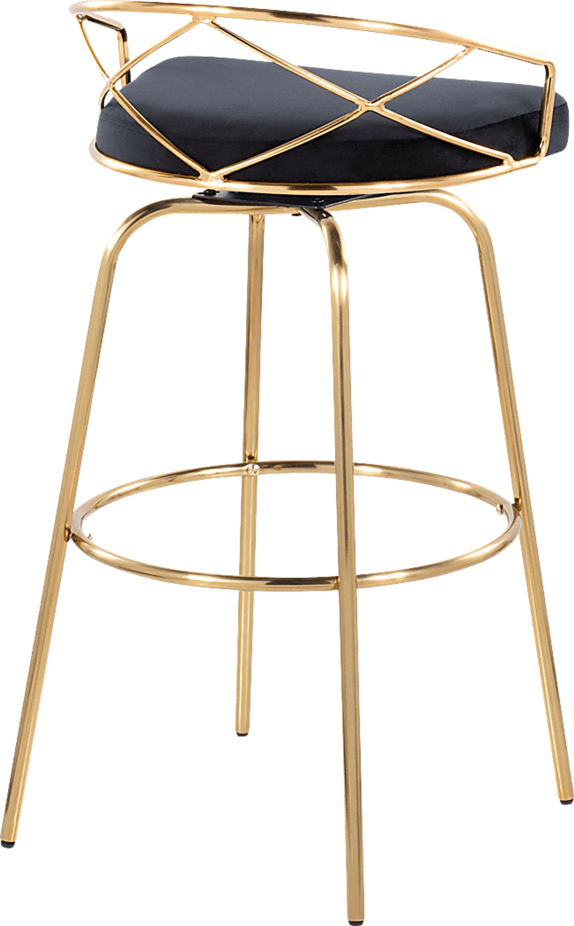 Ravensburg I Black Swivel Barstool, Set of 2 - Image 8
