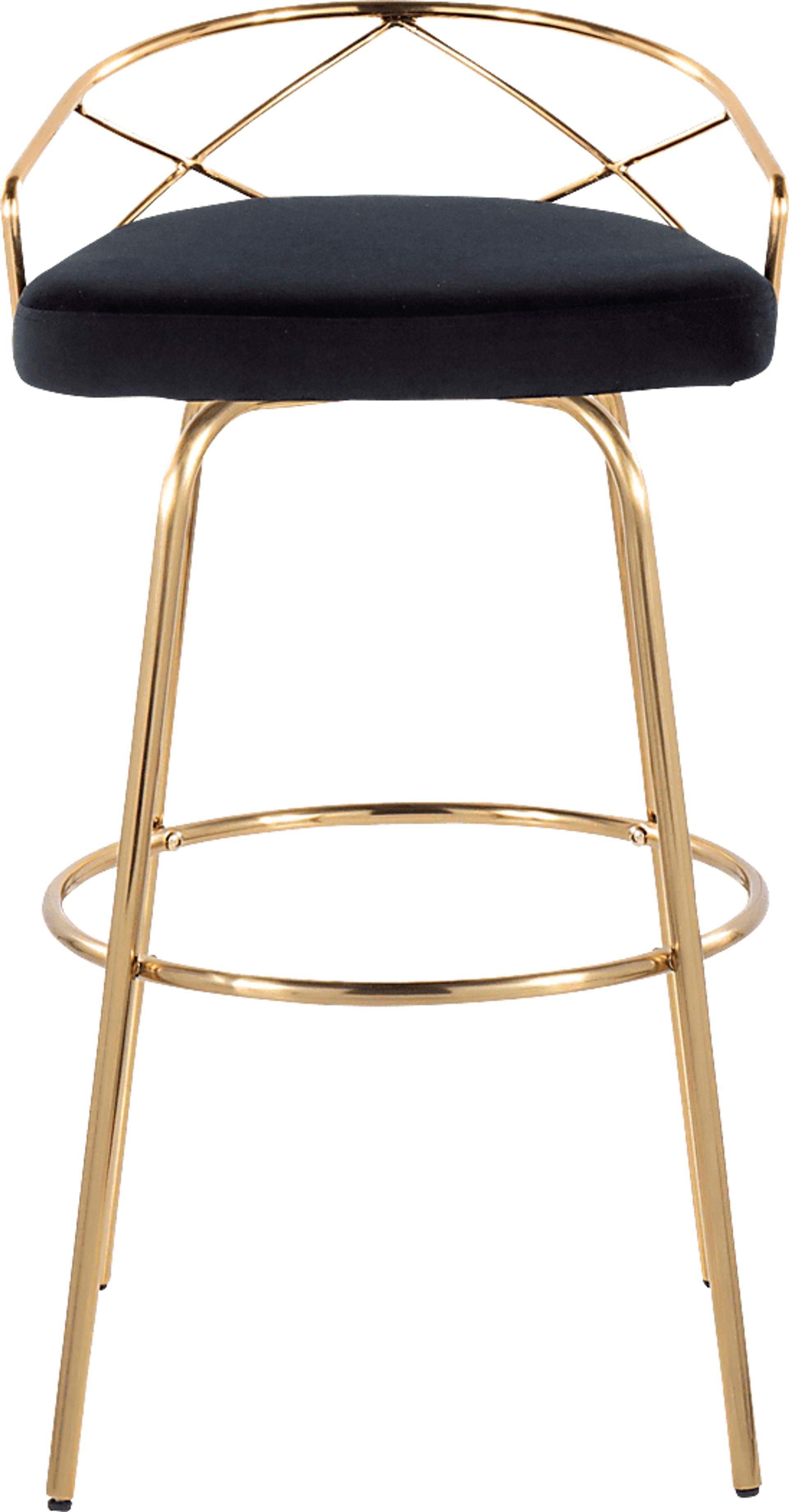 Ravensburg I Black Swivel Barstool, Set of 2 - Image 10