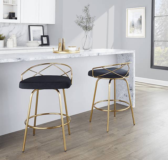 Ravensburg I Black Swivel Counter Height Stool, Set of 2 - Thumbnail - Image 7