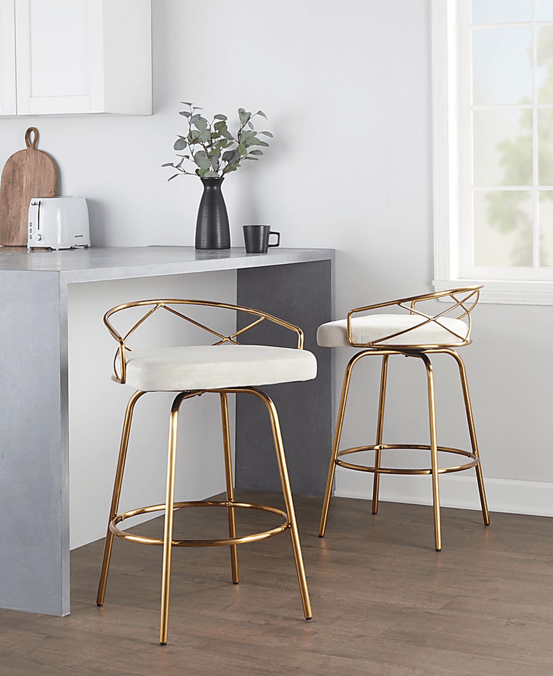 Ravensburg I Cream Counter Height Stool, Set of 2 - Image 3