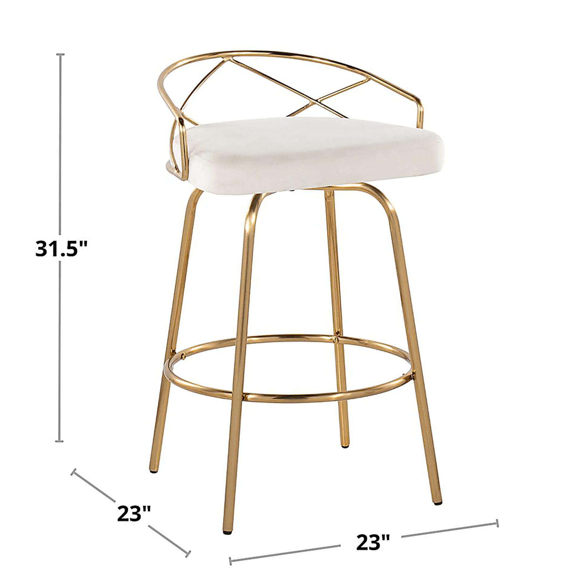 Ravensburg I Cream Counter Height Stool, Set of 2 - Image 10