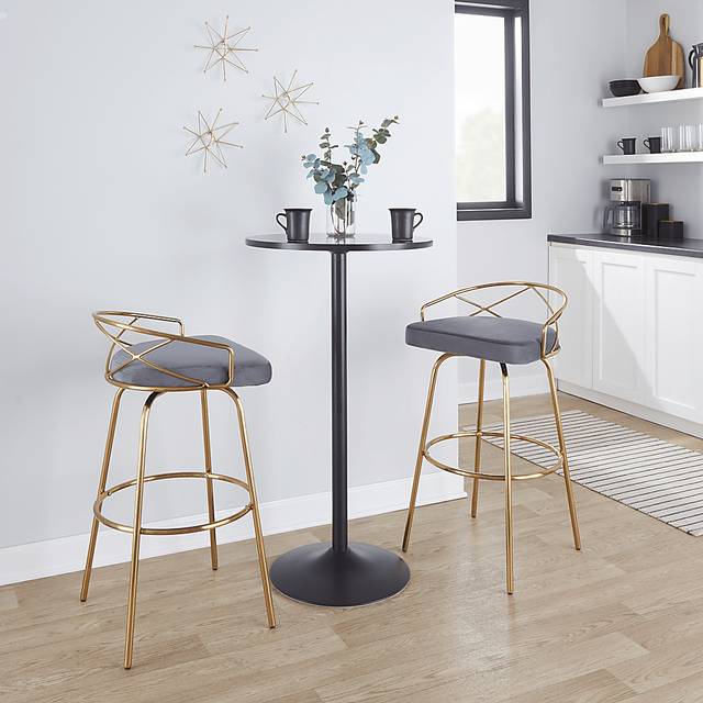 Ravensburg I Gray Barstool, Set of 2 - Thumbnail - Image 3