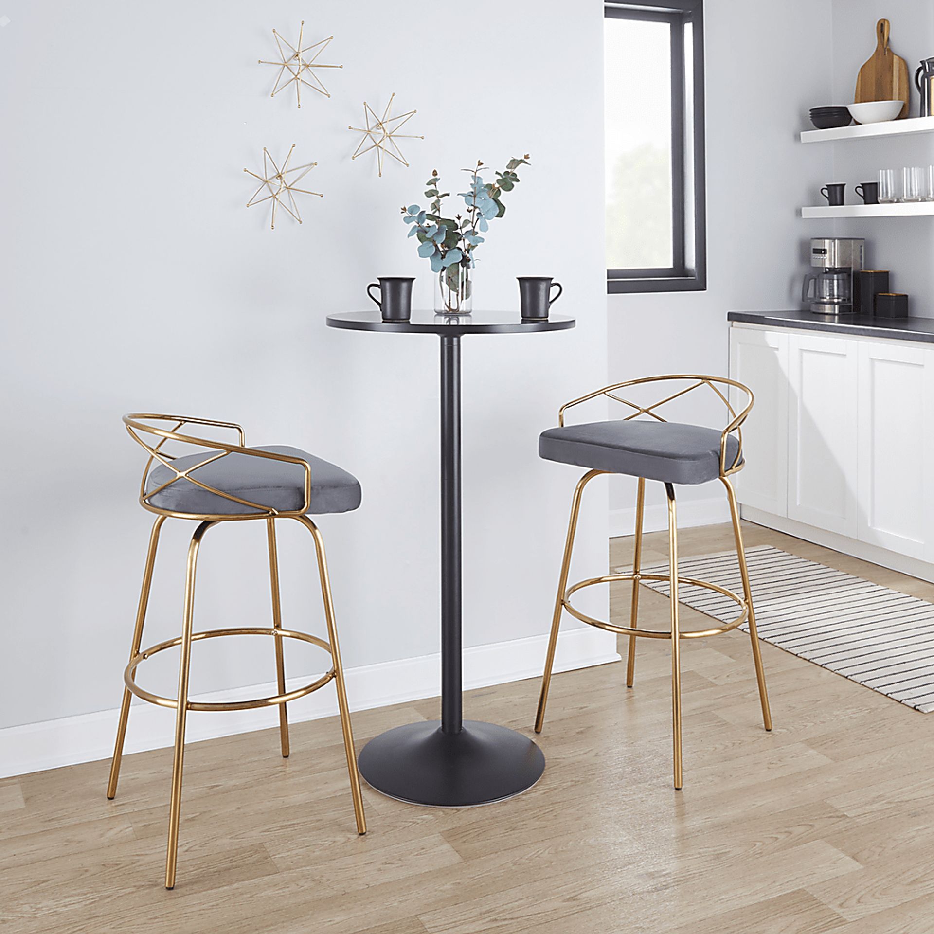 Ravensburg I Gray Barstool, Set of 2 - Image 3