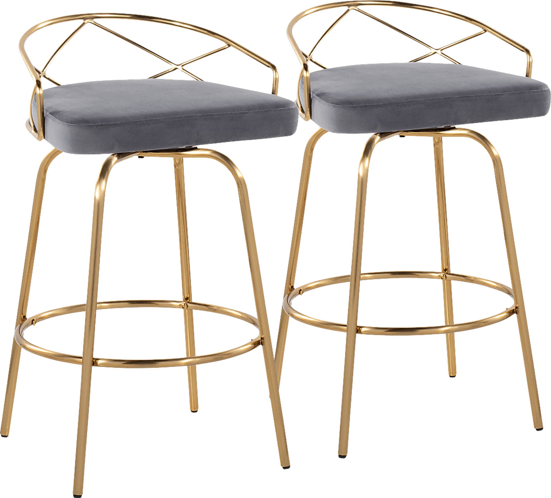 Ravensburg I Gray Counter Height Stool, Set of 2 - Image 1