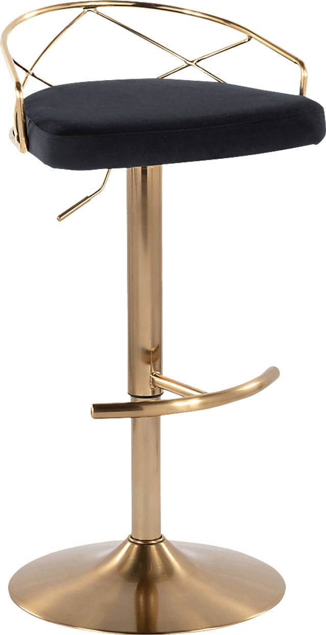Ravensburg II Black Adjustable Barstool, Set of 2 - Thumbnail - Image 7