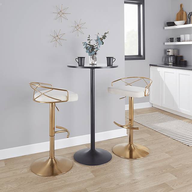 Ravensburg II Cream Adjustable Barstool, Set of 2 - Thumbnail - Image 3